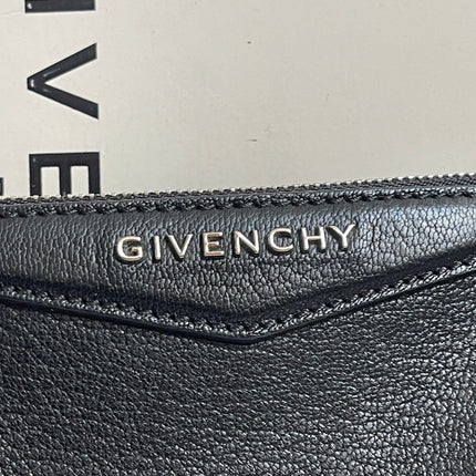 Preloved Authentic Givenchy Antigona Pochette Black Goat Leather