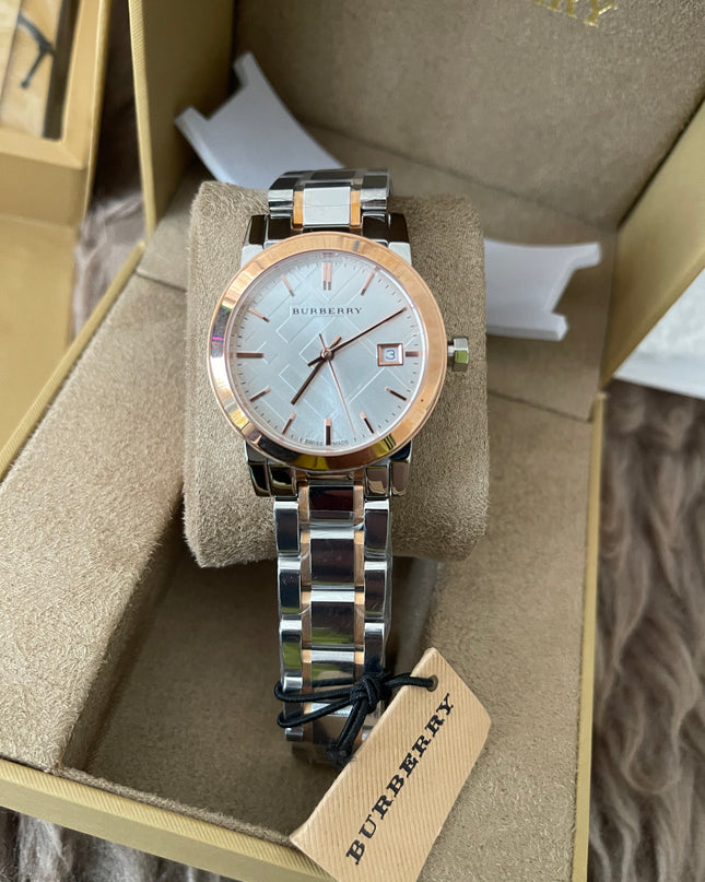 Preloved Authentic Rank N Burberry The City BU9105 Swiss Quartz Watch (34 mm)