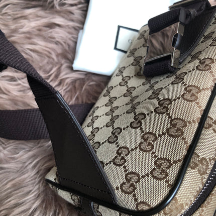 Preloved Gucci Waist Belt Bag GG Canvas