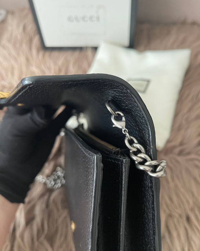 Preloved Authentic Gucci Dionysus Web Chain Wallet Leather Small crossbody bag