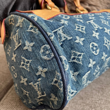 Preloved Authentic Louis Vuitton Neo Speedy Monogram Denim Handbag