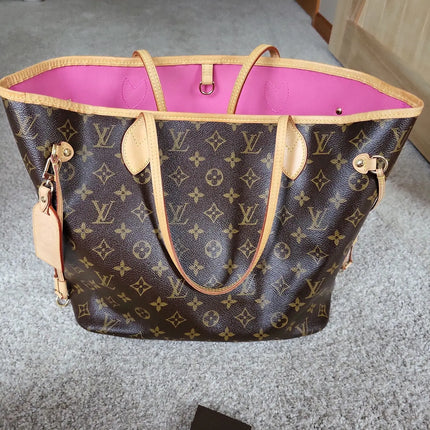 Preloved Authentic Louis Vuitton Neverfull MM limited Edition Takashi Murakami
