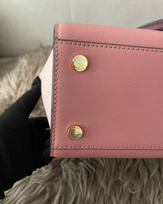 Preloved Authentic Michael Kors Selma Saffiano Leather Medium Satchel