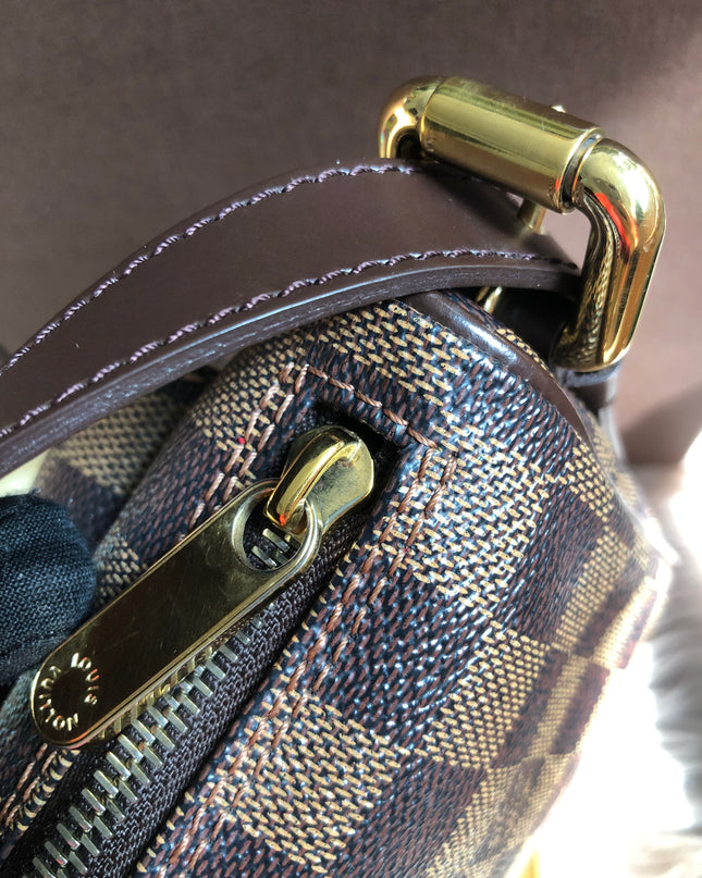 Preloved Louis Vuitton Brown Damier Ebene  Ravello GM