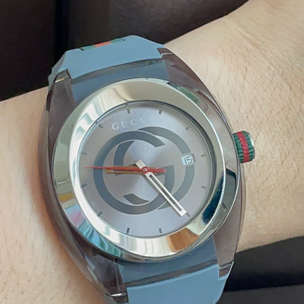 Preoved Authentic Gucci Sync Watch Grey Full Set with Box