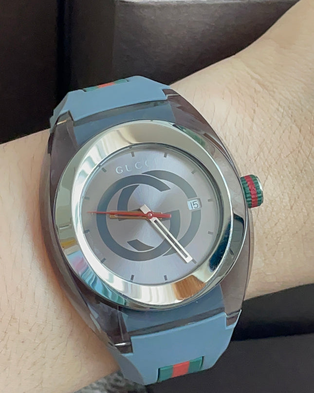 Preoved Authentic Gucci Sync Watch Grey Full Set with Box