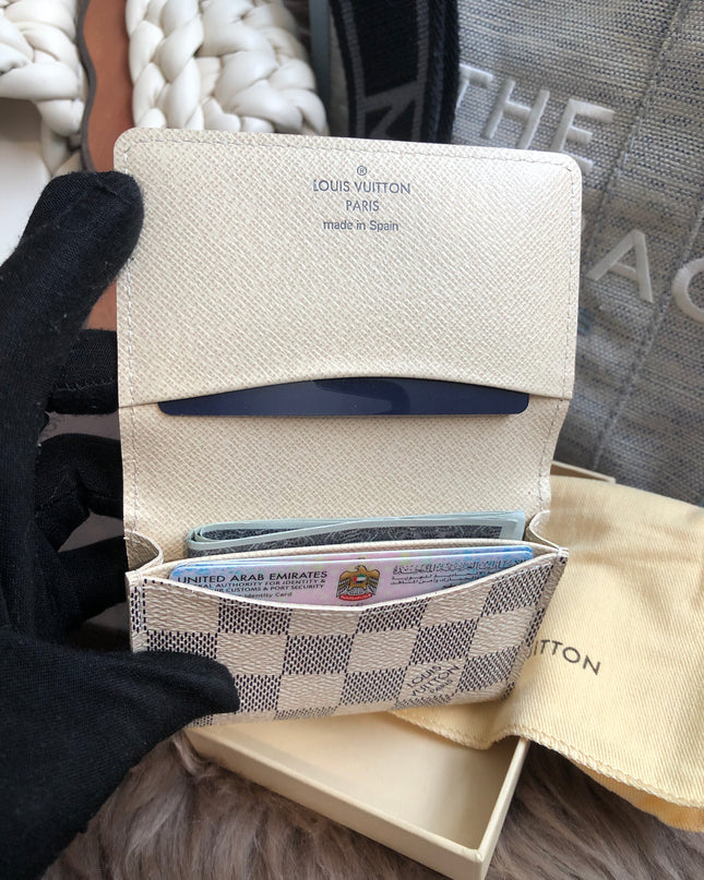 Louis Vuitton Pre-Owned Damier Azur Card Holder