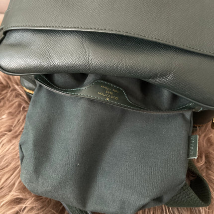 Preloved Authentic Louis Vuitton Green Taiga Leather Reporter PM Messenger Bag