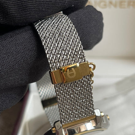 Preloved Authentic Aigner Pavia Ladies Watch - Two-Tone Stainless Steel, Mesh Bracelet