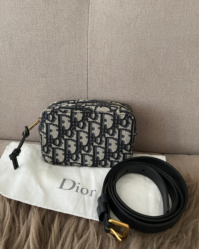 Preloved Authentic Dior Oblique belt pouch