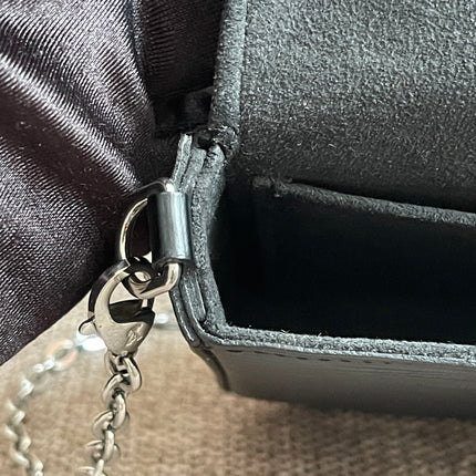 Preloved Authentic Louis Vuitton Félicie Pochette in Black Epi Leather