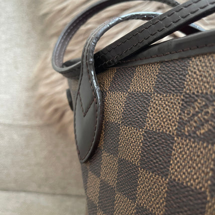 Preloved Authentic Louis Vuitton Neverfull PM — Damier Ebène Canvas