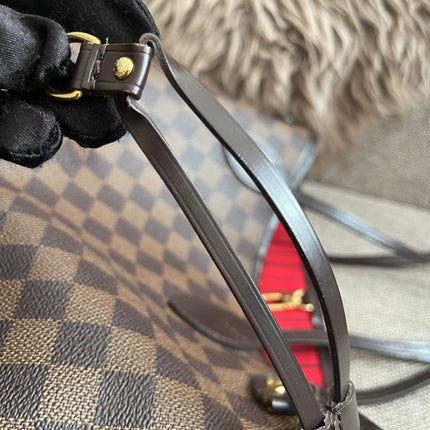 Preloved Authentic Louis Vuitton Neverfull PM — Damier Ebène Canvas