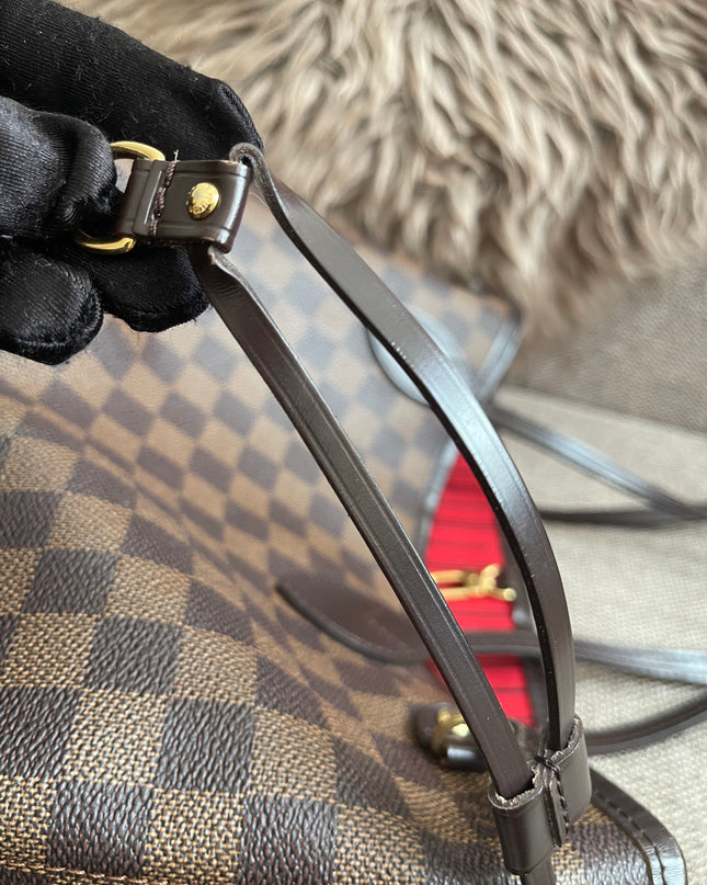 Preloved Authentic Louis Vuitton Neverfull PM — Damier Ebène Canvas