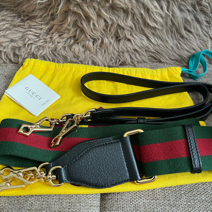 Preloved Authentic Gucci x Adidas Horsebit 1955 Mini Bag