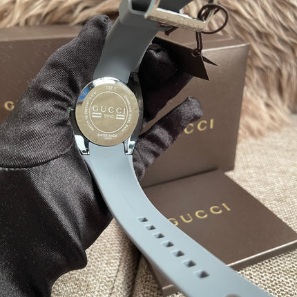 Preoved Authentic Gucci Sync Watch Grey Full Set with Box