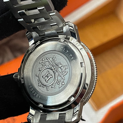 Preloved Authentic Rank A Hermes Clipper CL7.710 38mm Watch