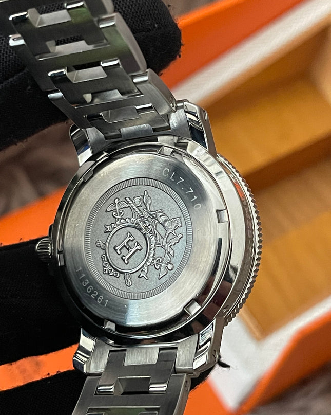 Preloved Authentic Rank A Hermes Clipper CL7.710 38mm Watch
