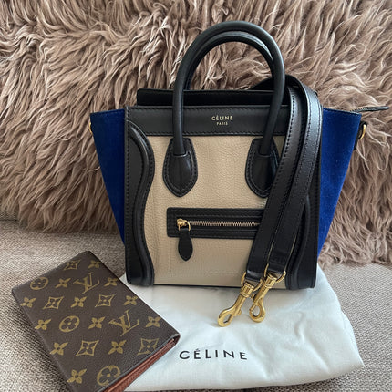 Preloved Authentic Céline Nano Luggage Bag + Louis Vuitton Monogram Wallet Authenticated Bundle