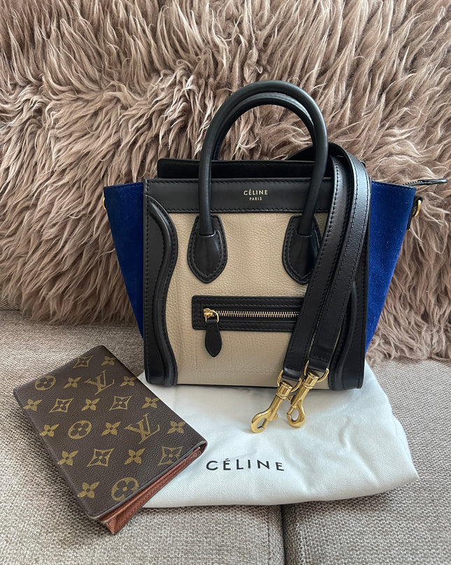 Preloved Authentic Céline Nano Luggage Bag + Louis Vuitton Monogram Wallet Authenticated Bundle