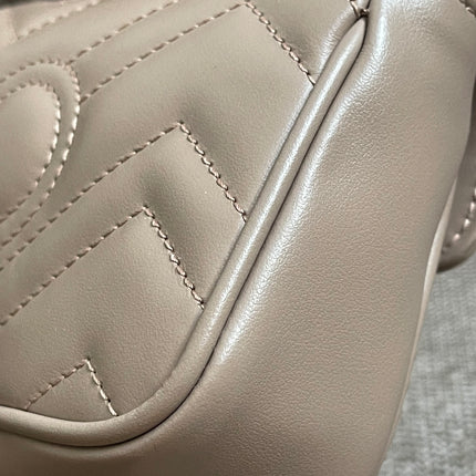 Preloved Authentic Gucci Mini GG Marmont Shoulder Bag in Matelassé Chevron Leather — Brand New
