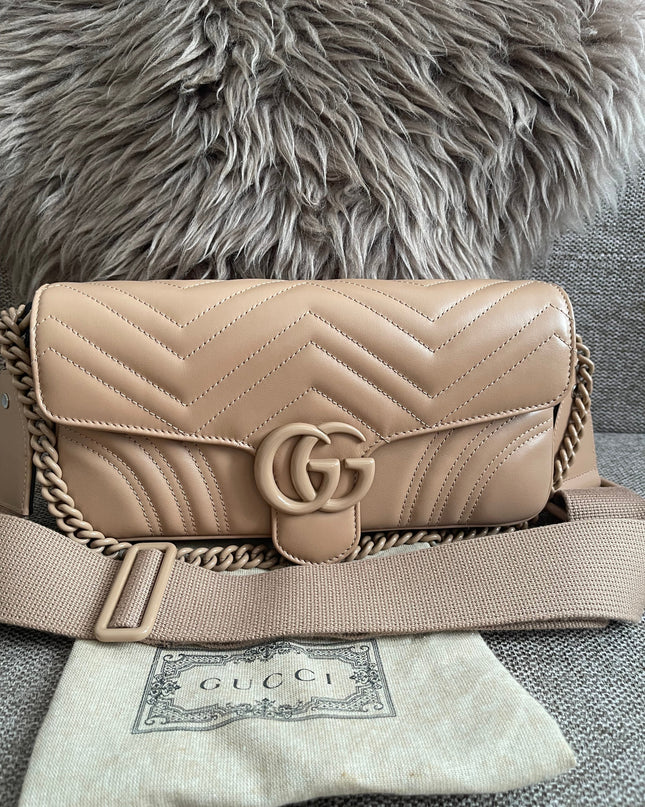 Preloved Authentic Gucci GG Marmont Matelassé Shoulder Bag – Rose Beige