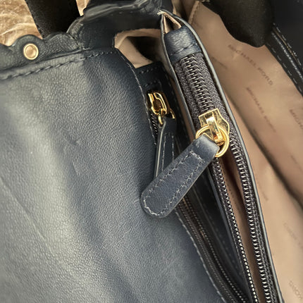 Preloved Authentic Michael Kors Black Leather Small Sloan Studded Chain Shoulder Bag