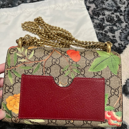 Preloved Authentic Gucci GG Supreme Small Tian Padlock Bag