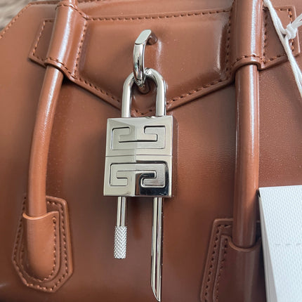 Preloved Authentic Givenchy Antigona Lock Mini — Caramel Smooth Leather