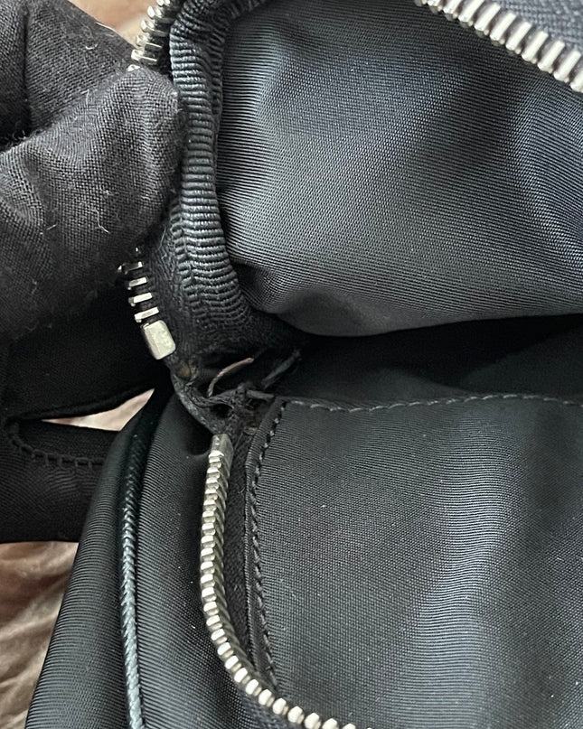 Preloved Authentic  Prada Tessuto Nylon and Saffiano Leather Messenger Bag