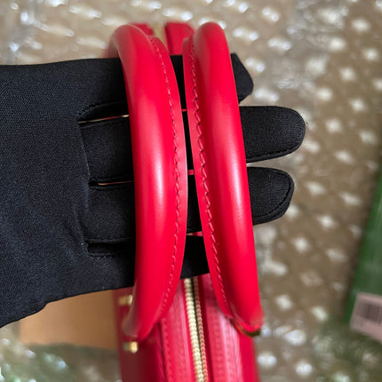 Preloved Louis Vuitton Red Epi Jasmin Handbag w/provided strap