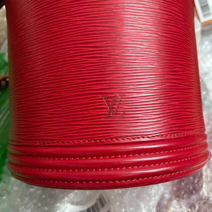 Preloved Louis Vuitton Red Epi Leather Cannes w/provided strap