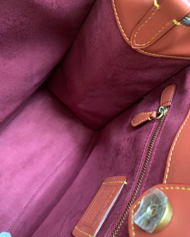 COACH Field Tote in Signature Canvas with Horse & Carriage Print