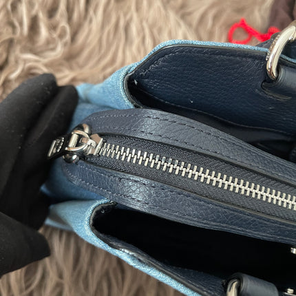 Authentic Preloved Coach Mini Lillie Carryall (Denim Multi)