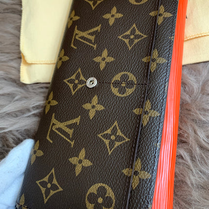 Louis Vuitton Monogram Orange Marie-Lou Wallet