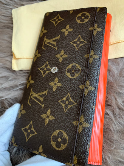 Louis Vuitton Monogram Orange Marie-Lou Wallet
