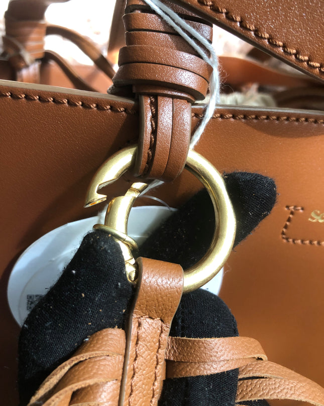 Preloved SEE BY CHLOÉ Cecilia Fringed Leather Bucket Bag