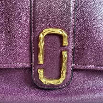 Preloved Authentic Marc Jacobs Interlock Saddle Bag in Plum