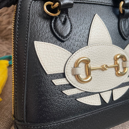 Preloved Authentic Gucci x Adidas Horsebit 1955 Mini Bag
