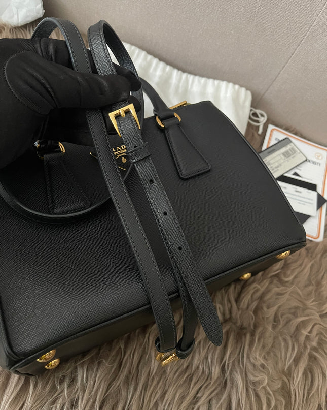 Preloved Authentic Small Prada Galleria Saffiano leather bag