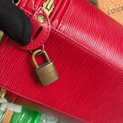 Preloved Louis Vuitton Red Epi Leather Cannes w/provided strap