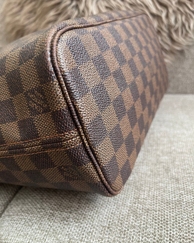 Preloved Authentic Louis Vuitton Neverfull PM — Damier Ebène Canvas