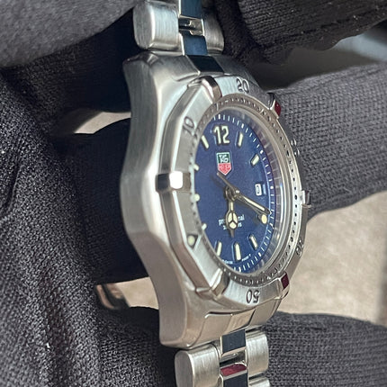 Preloved Authentic TAG Heuer Professional 200m Ladies Watch — Stainless Steel, Blue Dial