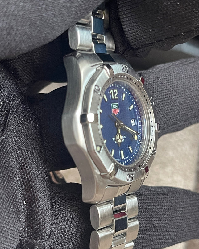 Preloved Authentic TAG Heuer Professional 200m Ladies Watch — Stainless Steel, Blue Dial