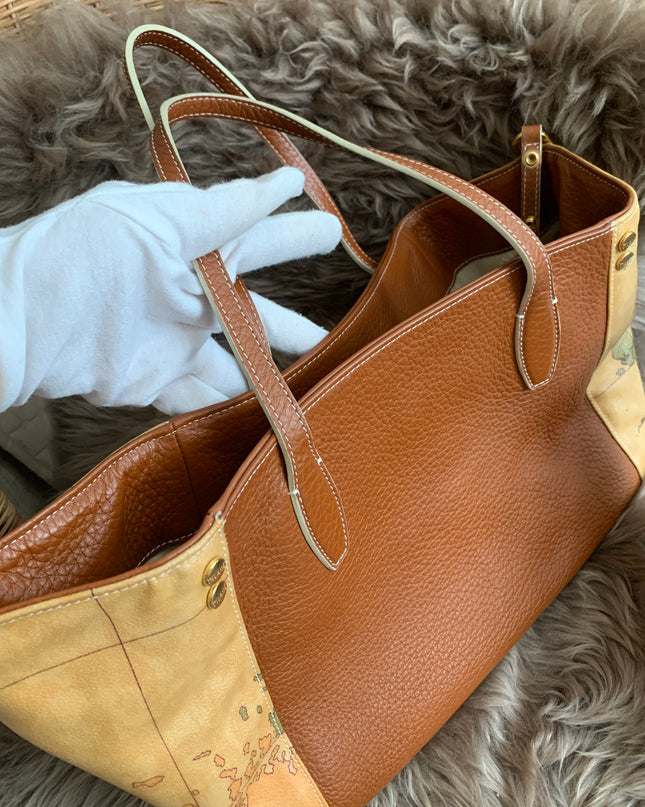Alviero Prima Classe Leather Tote Bag