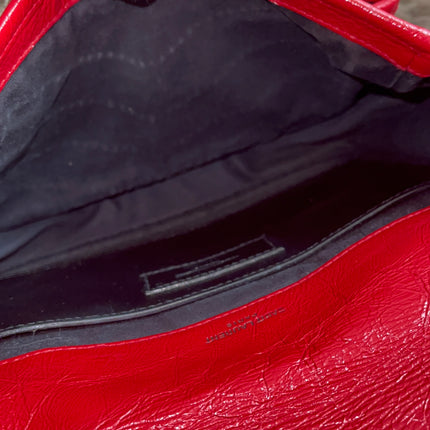 Preloved Authentic Saint Laurent Niki Baby Shoulder Bag — Red