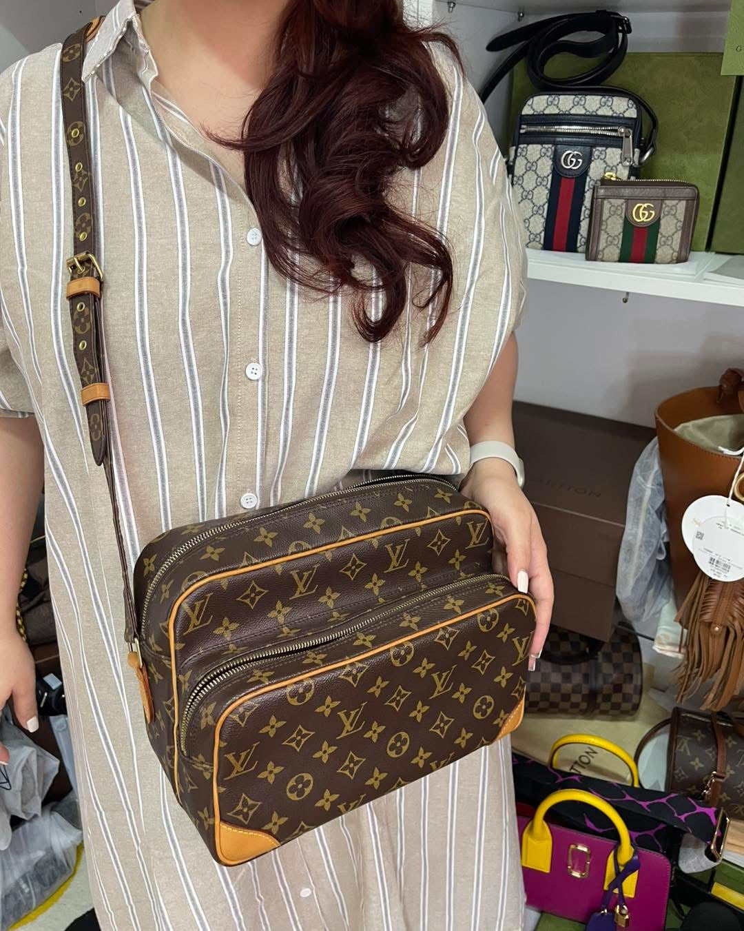 Preloved Louis Vuitton 2005 Nil messenger bag