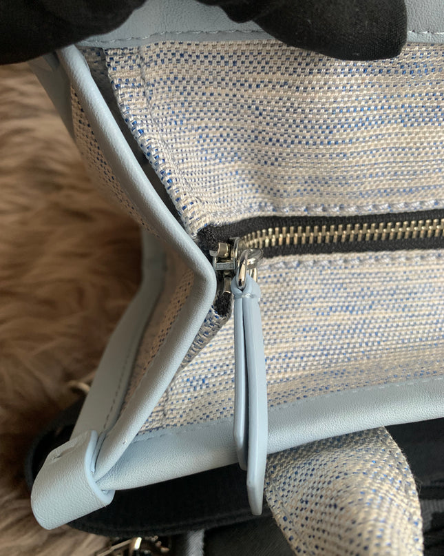 MARC JACOBS 
Canvas Small Summer Tote Bag Blue
