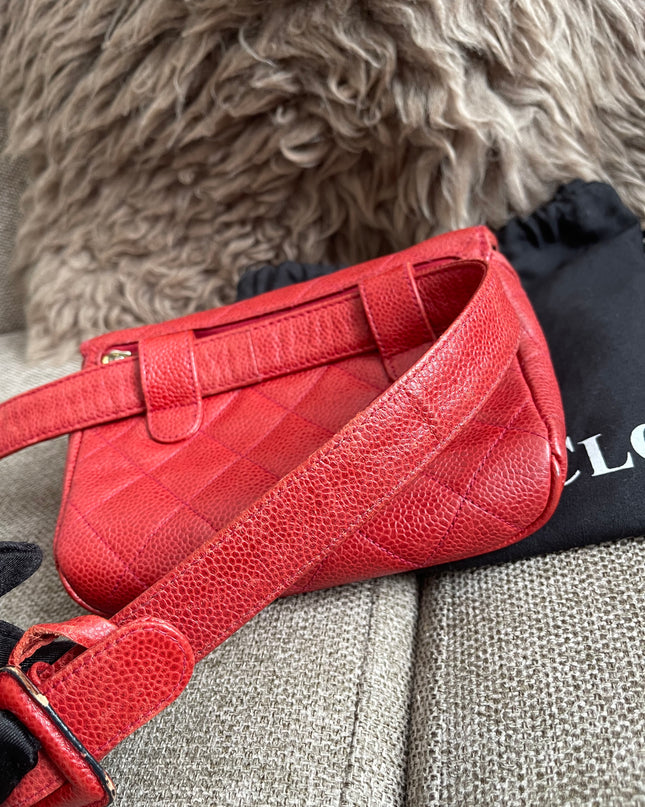 Preloved Authentic Chanel Vintage Quilted Waist Bag