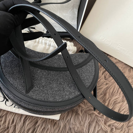 Preloved Authentic Polène Numéro Dix Grained Black Edition Calfskin